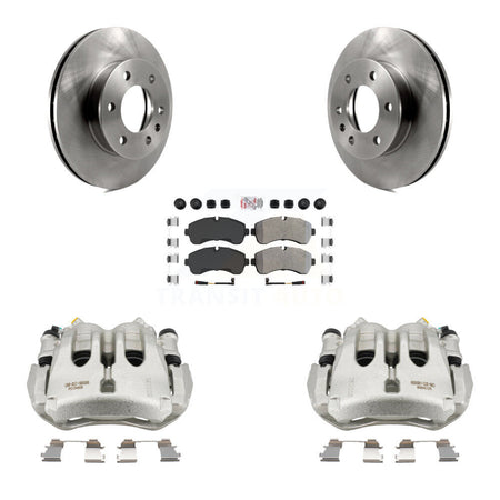 Front Brake Caliper Rotors & Semi-Metallic Pad Kit For Sprinter 3500 Mercedes-Benz Dodge KC8-100624N