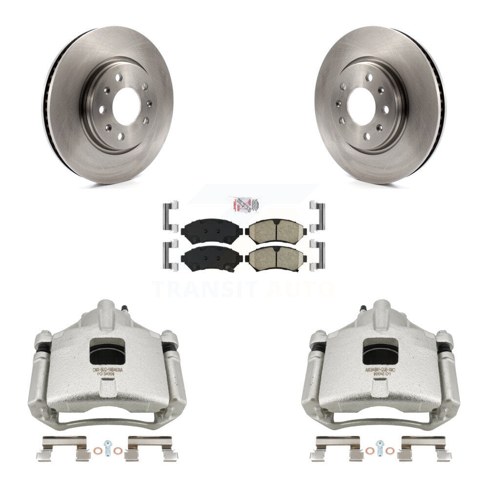 Front Disc Brake Caliper Rotors And Ceramic Pads Kit For 2003 Cadillac Seville KC8-100625N