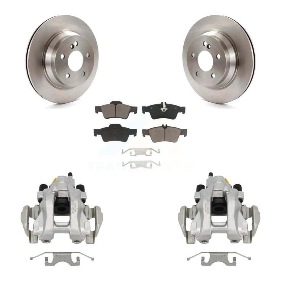 Rear Brake Caliper Rotors Ceramic Pad Kit For Mercedes-Benz E350 E500 E320 CLS550 CLS500 KC8-100628C