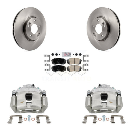 Front Disc Brake Caliper Rotors And Ceramic Pads Kit For Hyundai Sonata KC8-100629N