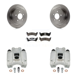 Rear Disc Brake Caliper Rotors And Ceramic Pads Kit For Ford Explorer Sport Trac KC8-100632C