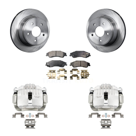 Rear Brake Caliper Rotor Semi-Metallic Pad Kit For Chevrolet GMC Blazer S10 Jimmy Sonoma KC8-100633P