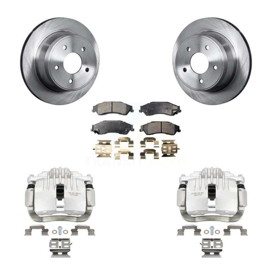 Rear Brake Caliper Rotor Semi-Metallic Pad Kit For Chevrolet GMC Blazer S10 Jimmy Sonoma KC8-100633P