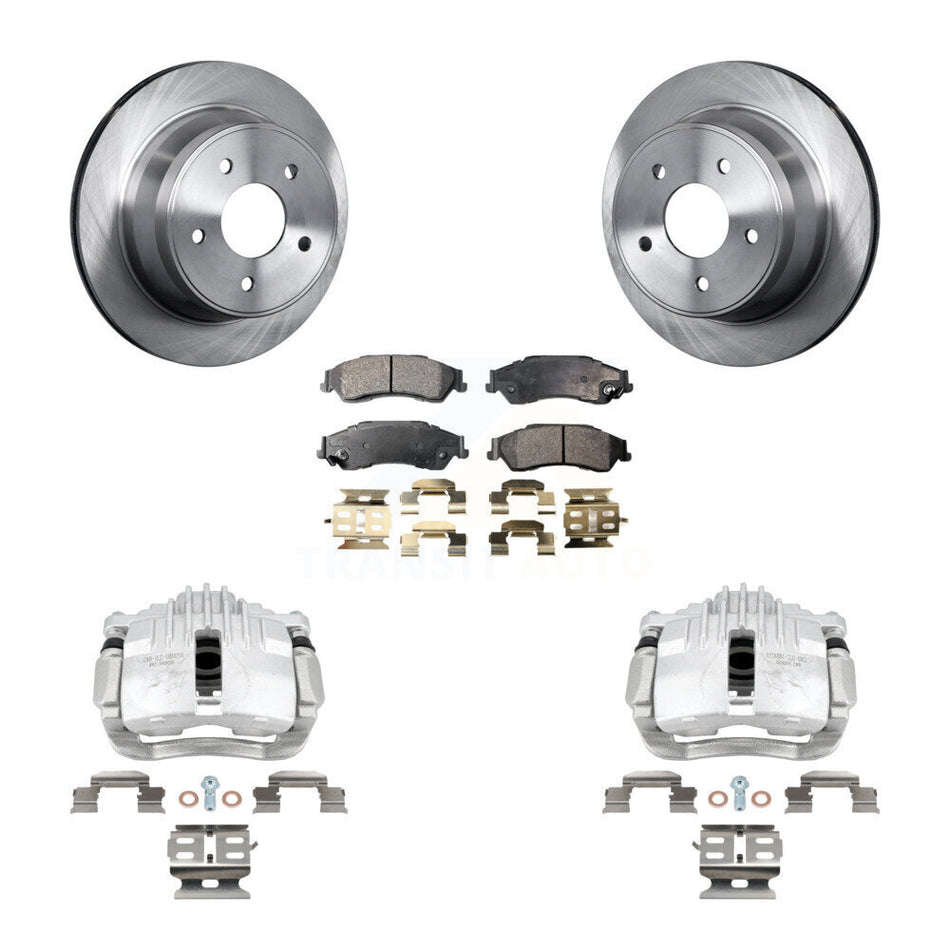 Rear Disc Brake Caliper Rotors And Semi-Metallic Pads Kit For Chevrolet S10 KC8-100634P