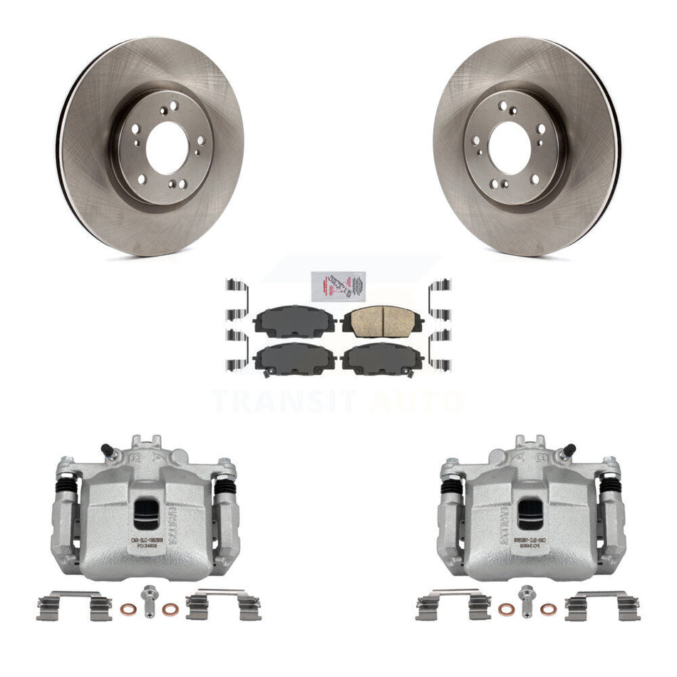 Front Disc Brake Caliper Rotors And Ceramic Pads Kit For 2000-2009 Honda S2000 KC8-100635N