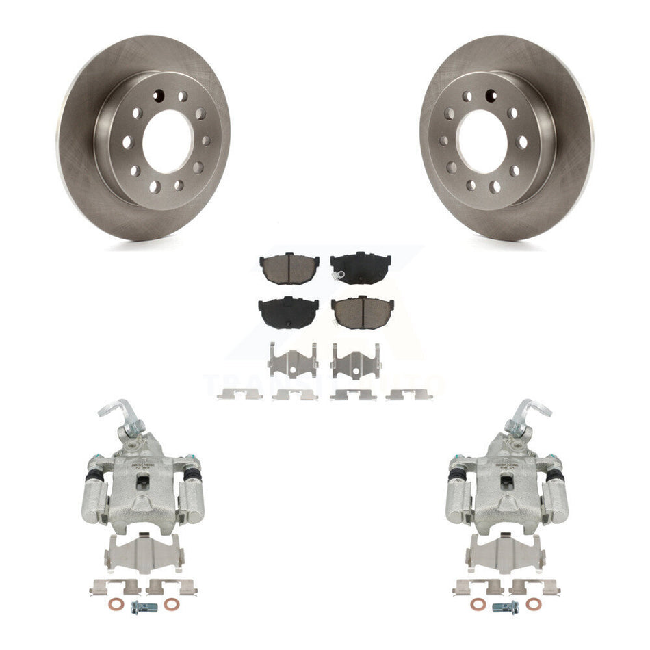 Rear Disc Brake Caliper Rotors And Ceramic Pads Kit For Hyundai Tiburon KC8-100638C