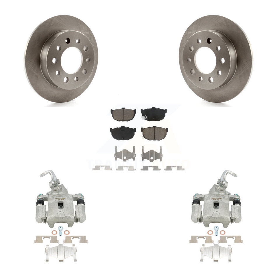 Rear Disc Brake Caliper Rotors And Ceramic Pads Kit For Hyundai Tiburon KC8-100639C
