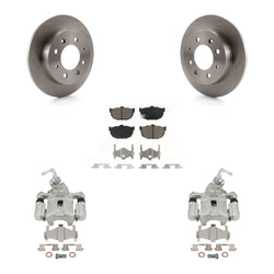 Rear Disc Brake Caliper Rotors And Ceramic Pads Kit For Kia Spectra Spectra5 KC8-100641C