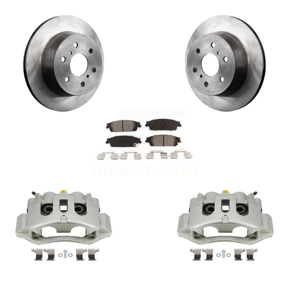 Rear Disc Brake Caliper Rotors And Semi-Metallic Pads Kit For Chevrolet Suburban HD KC8-100644S