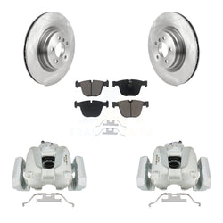 Rear Disc Brake Caliper Rotors And Ceramic Pads Kit For BMW 750Li xDrive 750i 550i GT Alpina B7 760Li B7L KC8-100646C