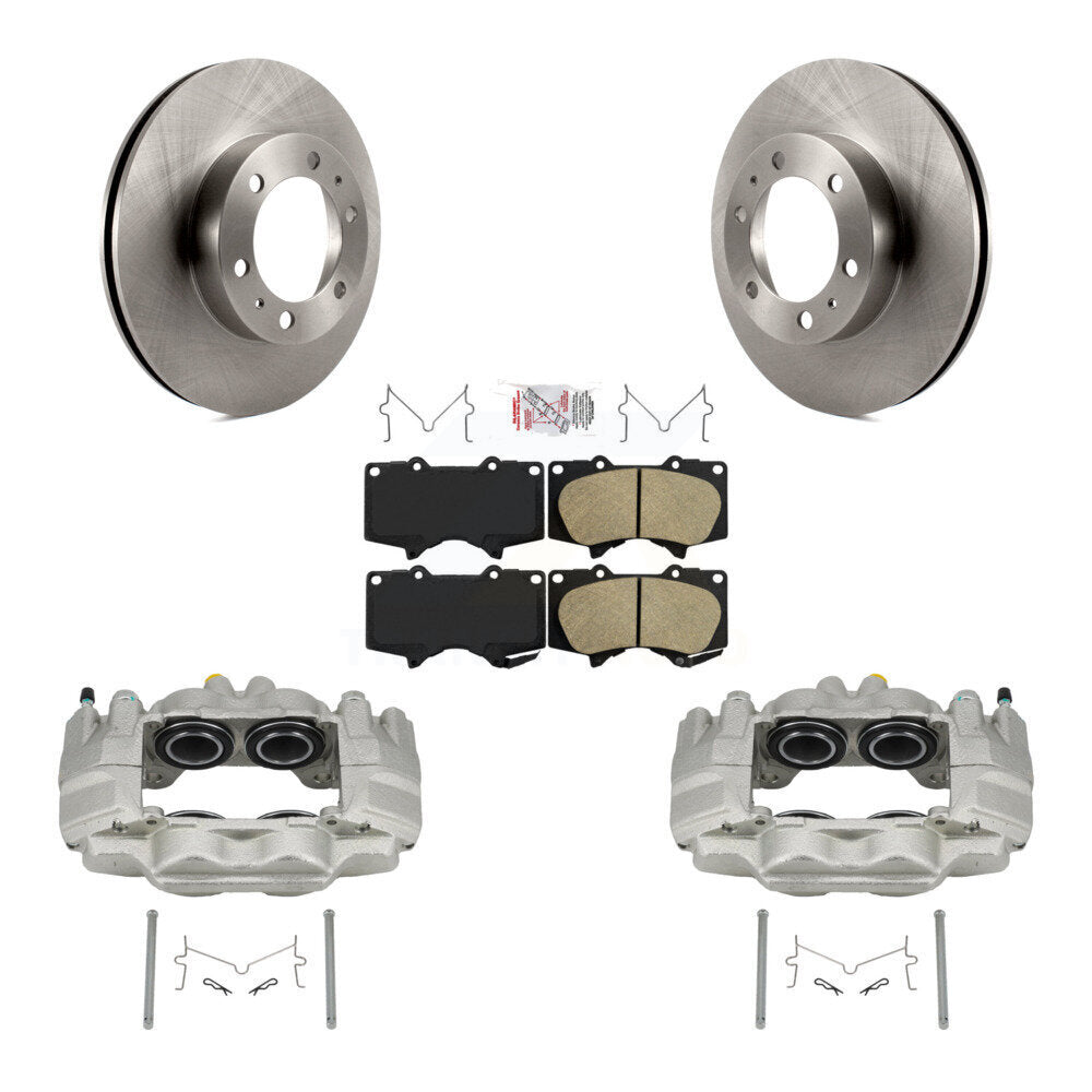 Front Disc Brake Caliper Rotors And Ceramic Pads Kit For Toyota Tacoma FJ Cruiser KC8-100650N