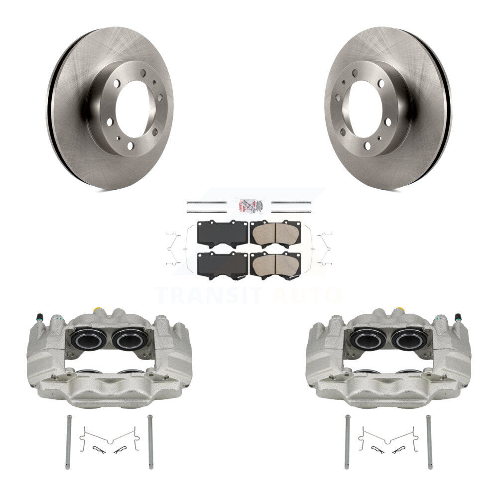 Front Disc Brake Caliper Rotors And Ceramic Pads Kit For Toyota Tacoma FJ Cruiser KC8-100651N