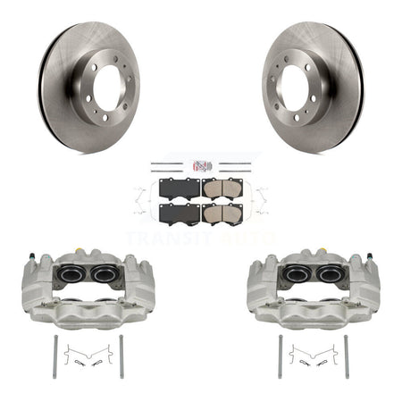 Front Disc Brake Caliper Rotors And Ceramic Pads Kit For Toyota Tacoma FJ Cruiser KC8-100651N