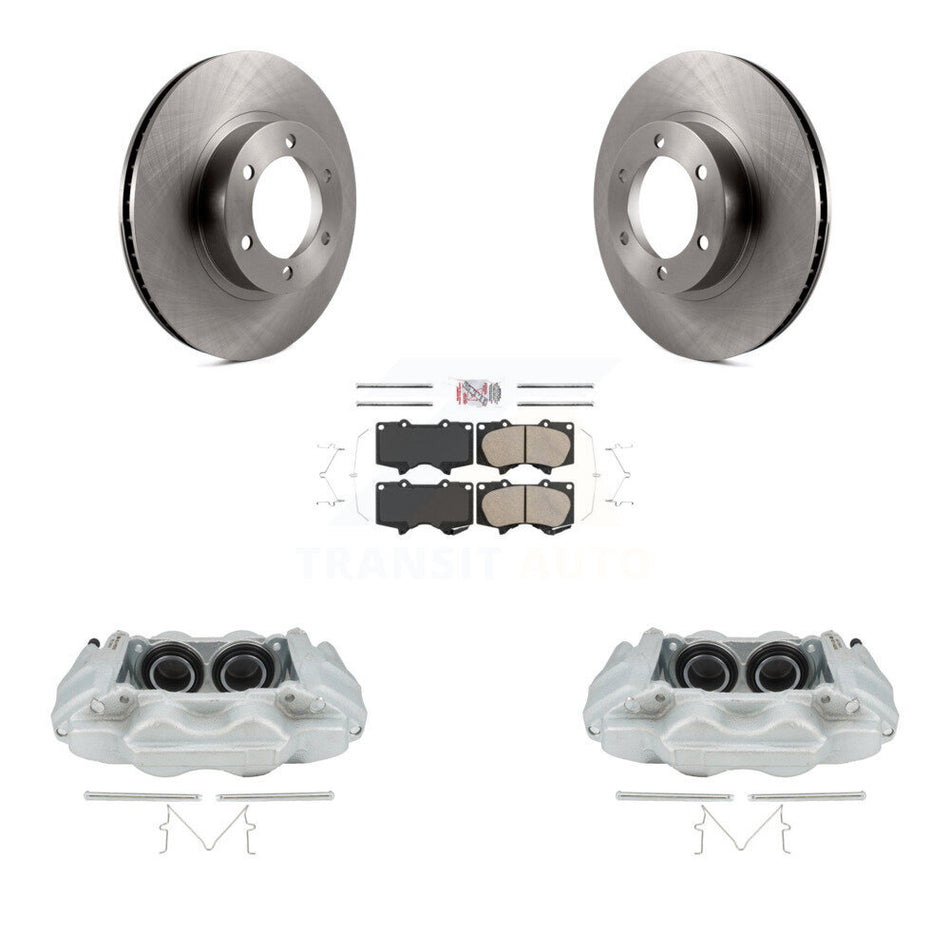Front Disc Brake Caliper Rotors And Ceramic Pads Kit For 2003-2009 Lexus GX470 KC8-100655N