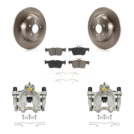 Rear Disc Brake Caliper Rotor Ceramic Pad Kit For Ford Escape Fusion Lincoln MKC MKX MKZ KC8-100665C