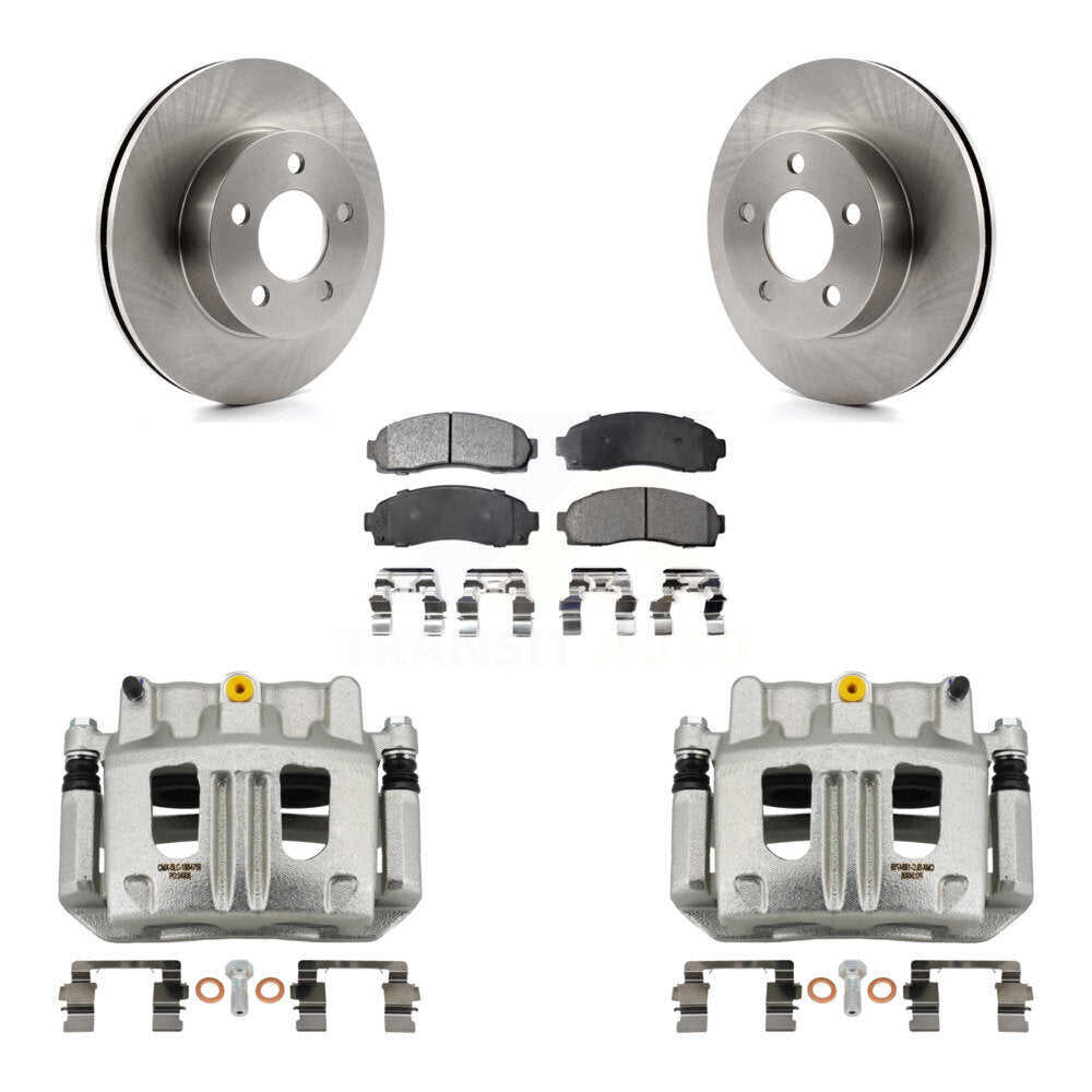 Front Disc Brake Caliper Rotors And Ceramic Pads Kit For Ford Ranger Mazda B4000 4WD KC8-100665T