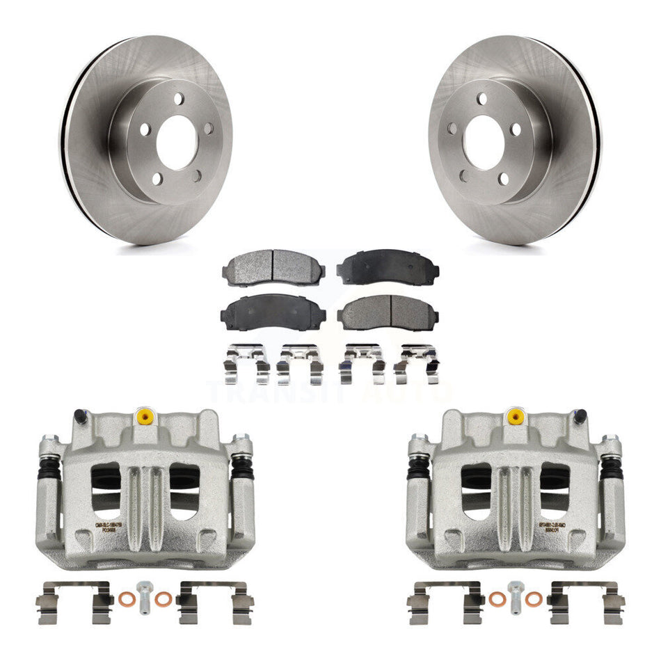 Front Disc Brake Caliper Rotors And Ceramic Pads Kit For Ford Ranger Mazda B4000 4WD KC8-100665T