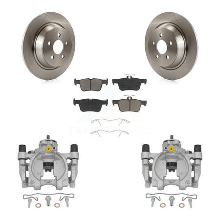 Rear Brake Caliper Rotor And Ceramic Pad Kit For Ford Fusion Lincoln MKZ Continental SSV KC8-100666C