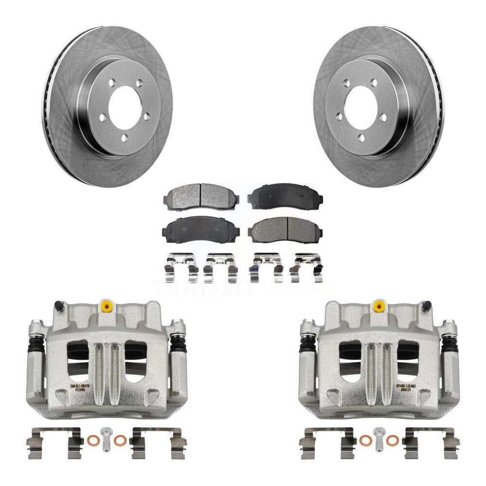 Front Disc Brake Caliper Rotor And Ceramic Pad Kit For Ford Explorer Mercury Mountaineer KC8-100666T