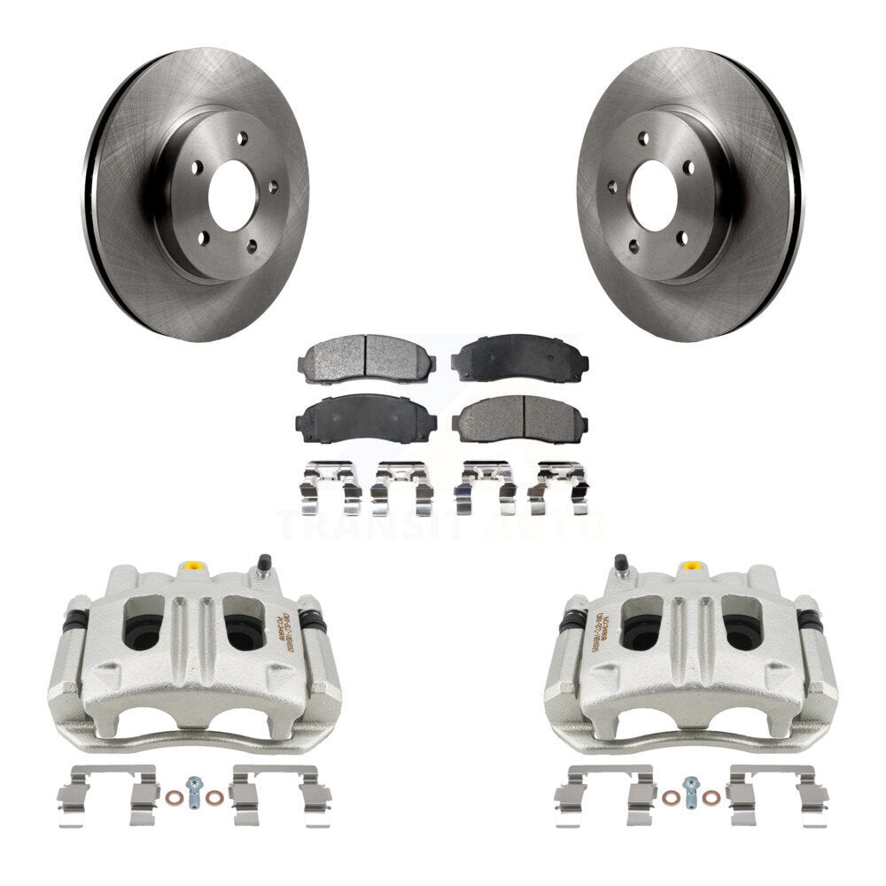 Front Disc Brake Caliper Rotors Ceramic Pad Kit For Chevrolet Equinox Saturn Vue Pontiac KC8-100667T