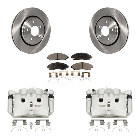 Front Disc Brake Caliper Rotors And Ceramic Pads Kit For Honda Pilot Ridgeline Acura MDX KC8-100670T