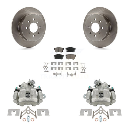 Rear Disc Brake Caliper Rotors And Ceramic Pads Kit For Honda Civic Acura EL KC8-100671C