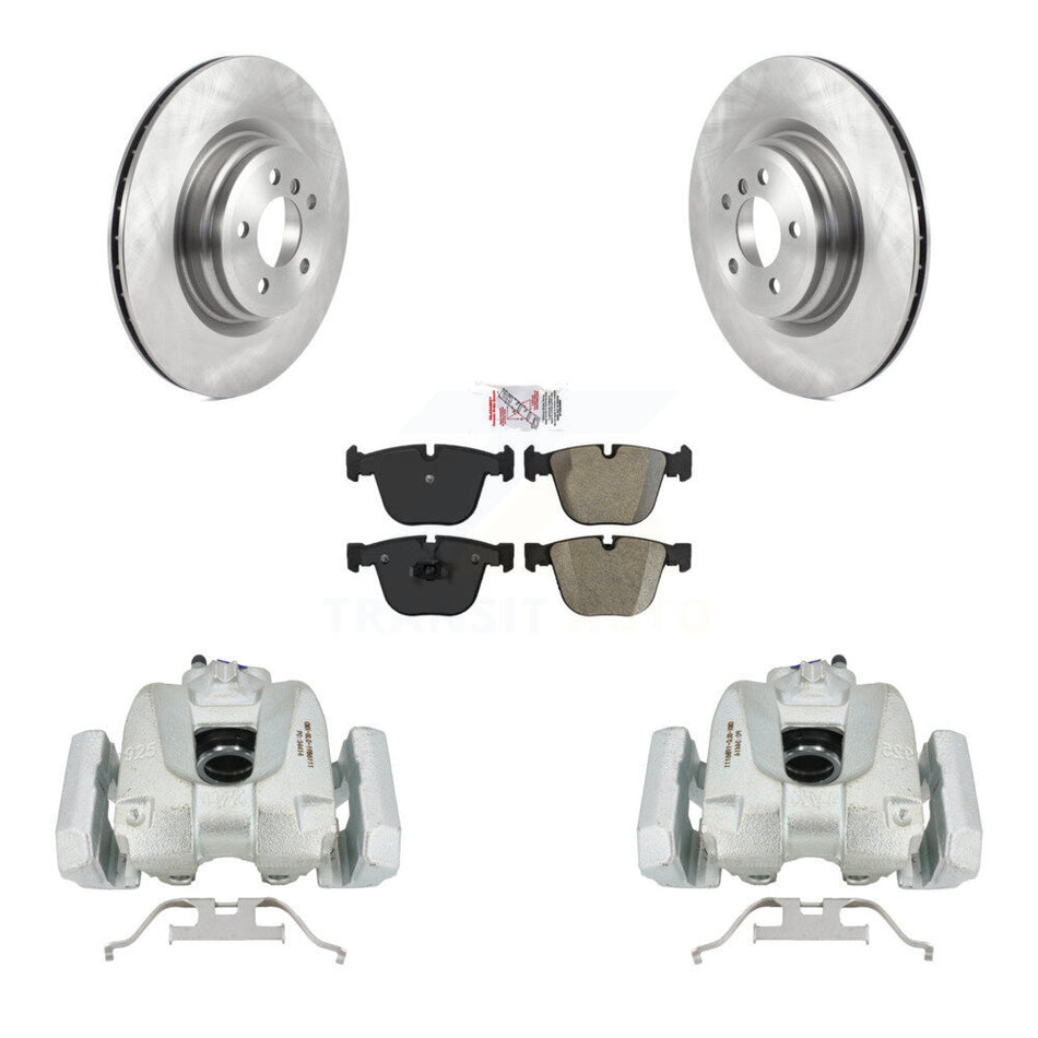 Rear Disc Brake Caliper Rotors And Semi-Metallic Pads Kit For BMW 750Li xDrive 750i 550i GT Alpina B7 760Li B7L KC8-100671N