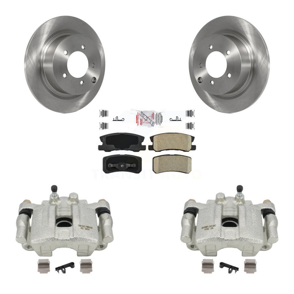 Rear Disc Brake Caliper Rotors And Ceramic Pads Kit For Jeep Patriot Dodge Compass Avenger Chrysler Sebring Mitsubishi Lancer Caliber 200 Outlander Sport RVR KC8-100674N
