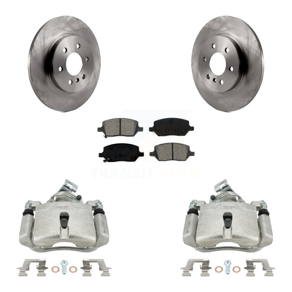 Rear Disc Brake Caliper Rotors And Semi-Metallic Pads Kit For Chevrolet Uplander Buick Terraza Pontiac Montana Saturn Relay KC8-100679S