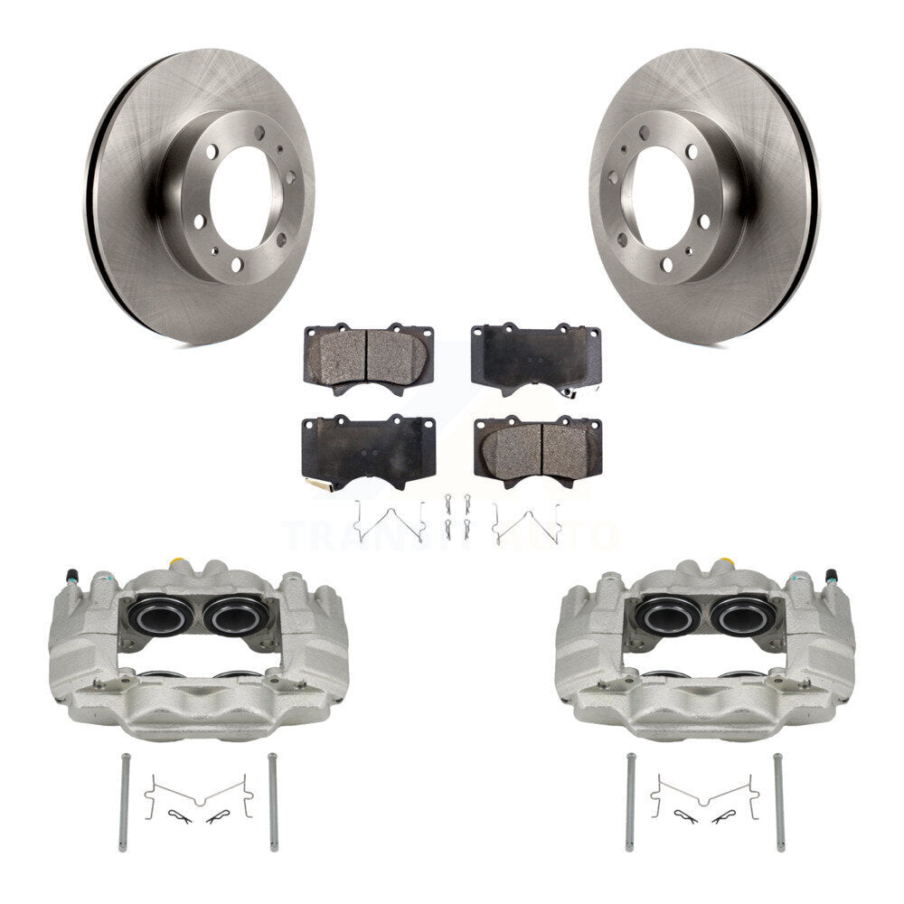 Front Disc Brake Caliper Rotors And Ceramic Pads Kit For Toyota Tacoma FJ Cruiser KC8-100682T