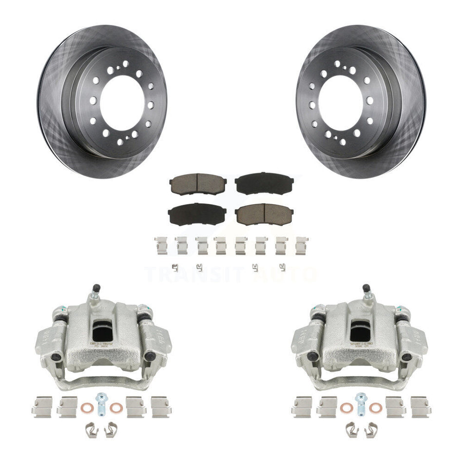 Rear Disc Brake Caliper Rotors And Ceramic Pads Kit For Toyota 4Runner Lexus GX460 KC8-100683C