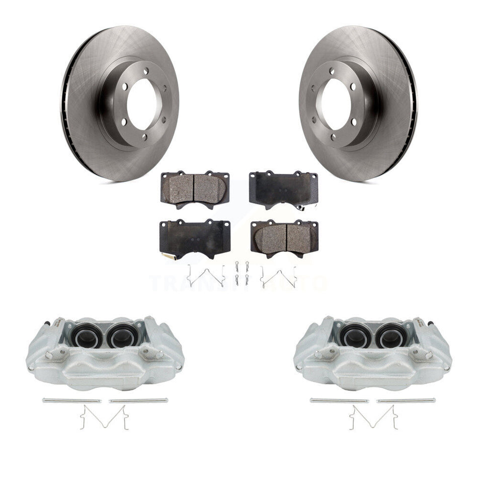 Front Disc Brake Caliper Rotors And Ceramic Pads Kit For 2003-2009 Lexus GX470 KC8-100684T