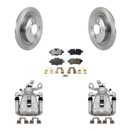 Rear Disc Brake Caliper Rotors And Semi-Metallic Pads Kit For Mini Cooper KC8-100686P
