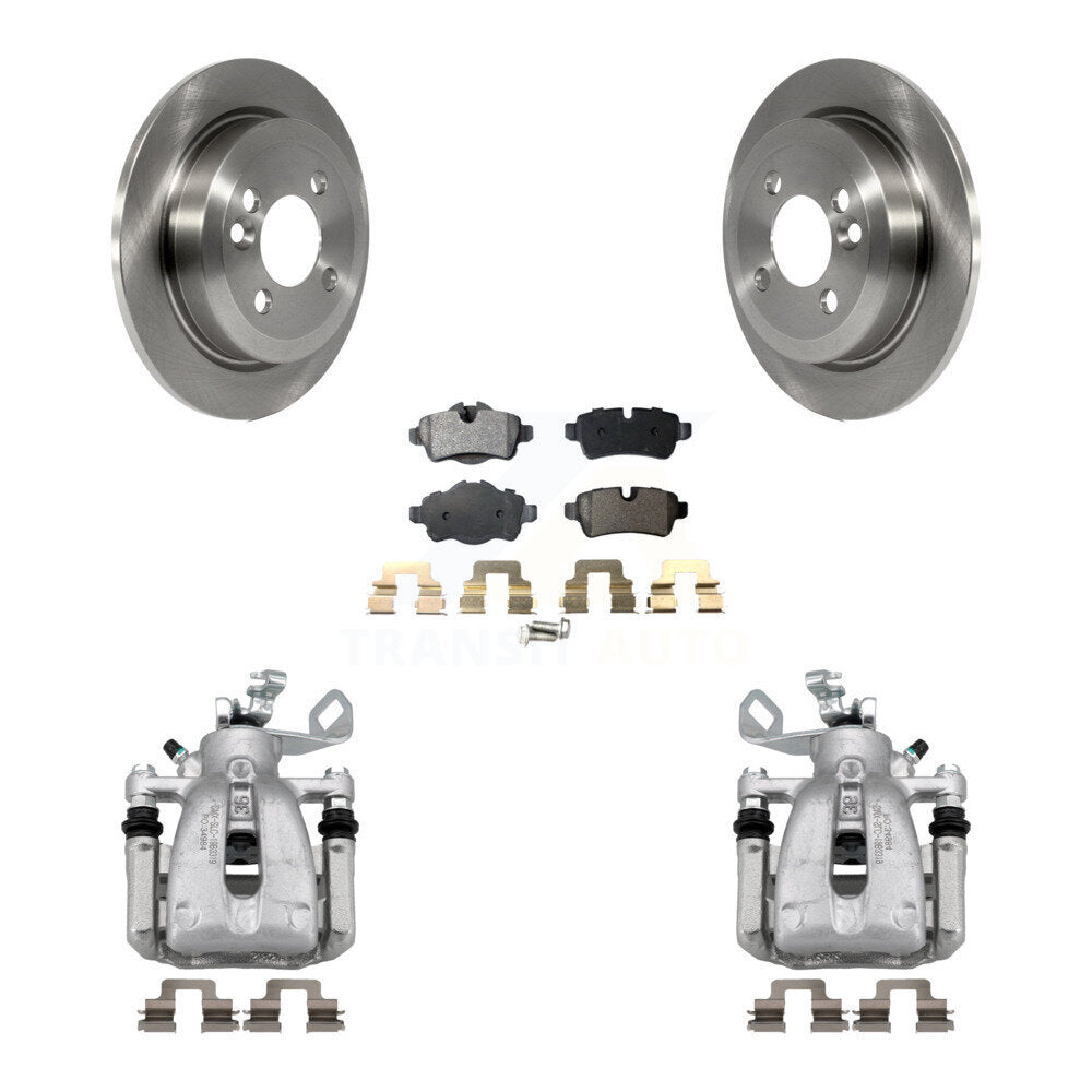 Rear Disc Brake Caliper Rotors And Semi-Metallic Pads Kit For Mini Cooper KC8-100687P