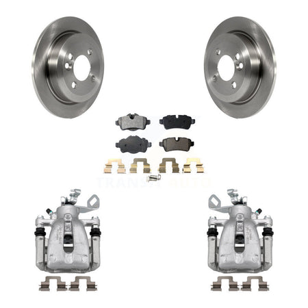 Rear Disc Brake Caliper Rotors And Semi-Metallic Pads Kit For Mini Cooper KC8-100687P