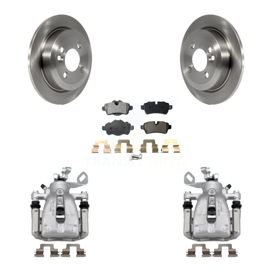 Rear Disc Brake Caliper Rotors And Semi-Metallic Pads Kit For Mini Cooper KC8-100687P