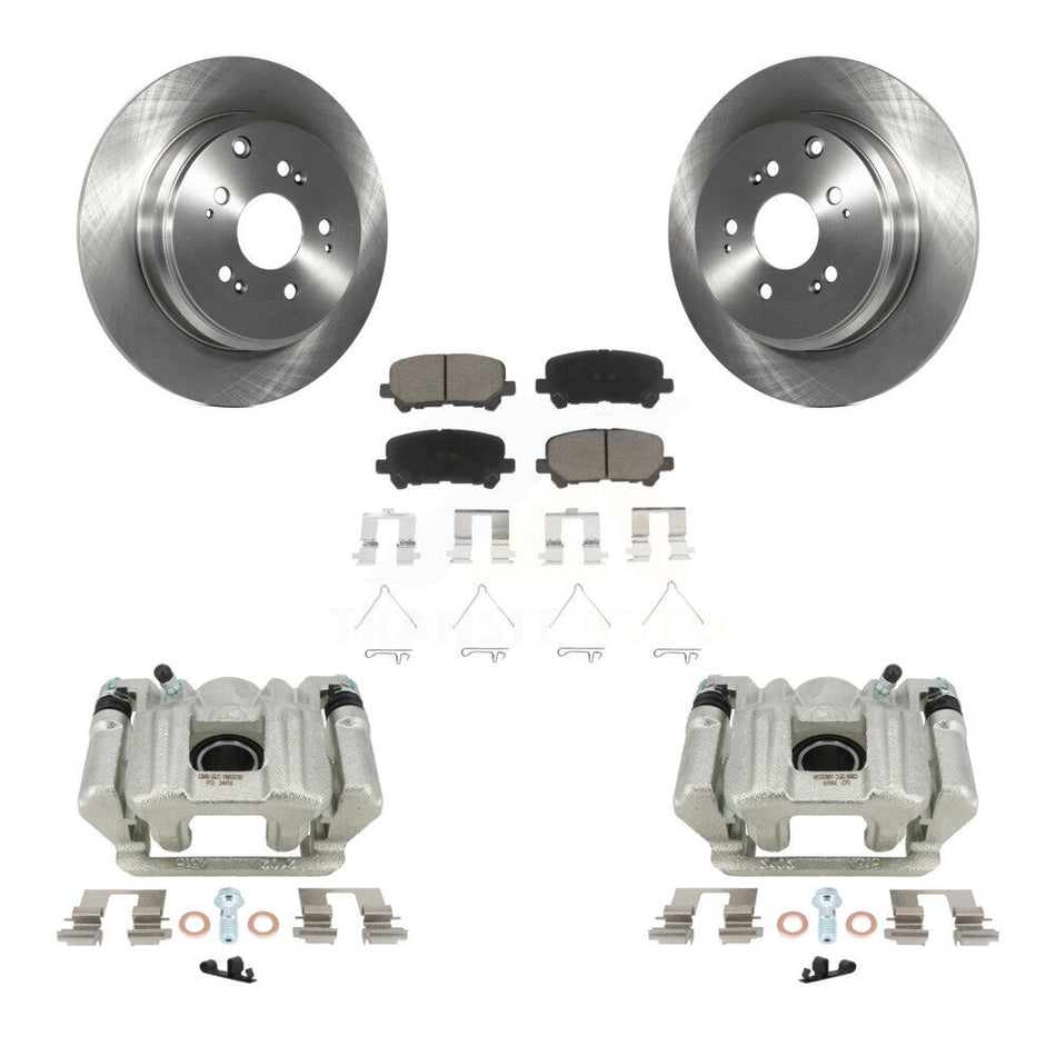 Rear Disc Brake Caliper Rotors And Ceramic Pads Kit For Acura MDX ZDX KC8-100688C