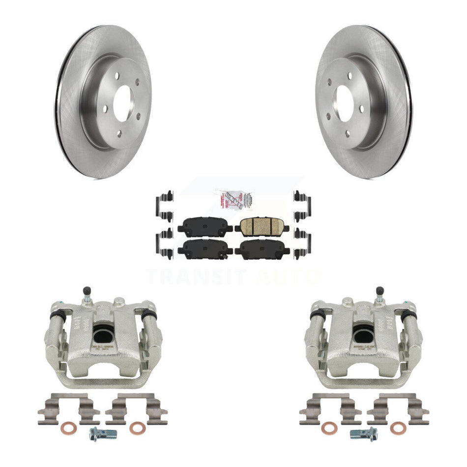 Rear Disc Brake Caliper Rotors And Ceramic Pads Kit For Nissan Rogue Sport LEAF KC8-100688N