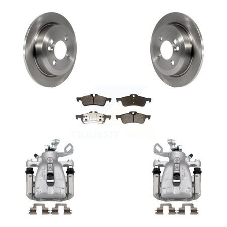 Rear Disc Brake Caliper Rotor And Semi-Metallic Pad Kit For 2007 Mini Cooper Convertible KC8-100689P
