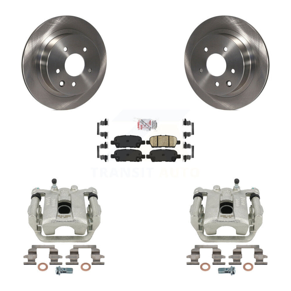 Rear Disc Brake Caliper Rotors And Ceramic Pads Kit For Nissan Rogue Sport LEAF KC8-100690N