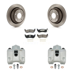 Rear Disc Brake Caliper Rotors And Semi-Metallic Pads Kit For 2010-2011 Ford Ranger KC8-100692S