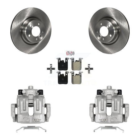 Rear Disc Brake Caliper Rotors And Semi-Metallic Pads Kit For BMW 328i KC8-100693N