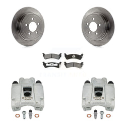 Rear Disc Brake Caliper Rotors And Semi-Metallic Pads Kit For Ford Explorer Sport Trac KC8-100693S