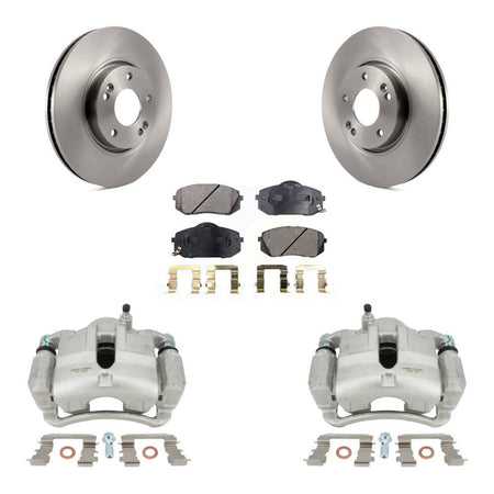 Front Disc Brake Caliper Rotors And Ceramic Pads Kit For Hyundai Tucson Kia Sportage KC8-100697T by Transit Auto