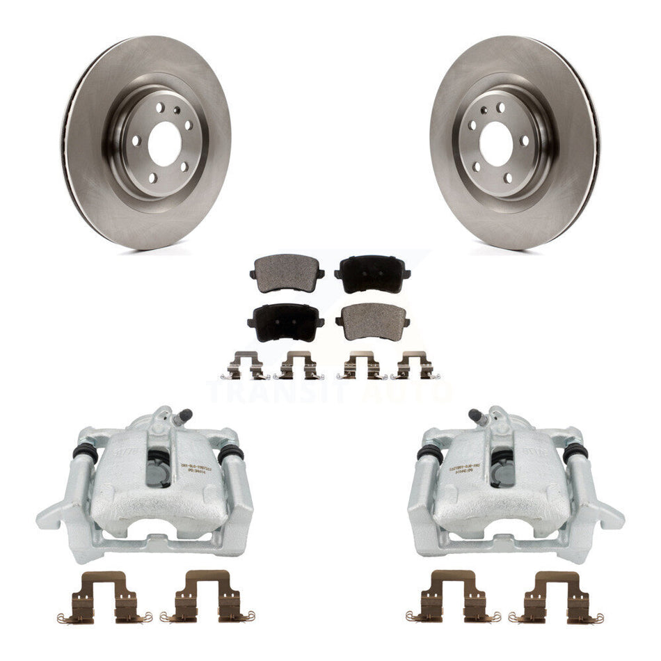 Rear Disc Brake Caliper Rotors And Semi-Metallic Pads Kit For 2012 Audi A5 Quattro With 330mm Diameter Rotor KC8-100705P