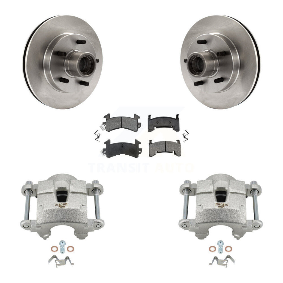 Front Brake Caliper Rotors Semi-Metallic Pad Kit For Chevrolet S10 GMC Sonoma Blazer S15 KC8-100705S
