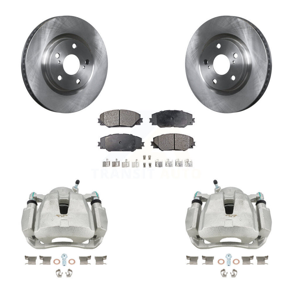 Front Disc Brake Caliper Rotors And Ceramic Pads Kit For Toyota RAV4 Scion tC Matrix Pontiac Vibe Corolla iM Mirai KC8-100705T