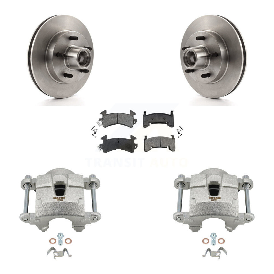 Front Brake Caliper Rotor Semi-Metallic Pad Kit For Chevrolet Camaro Pontiac S10 GMC S15 KC8-100706S