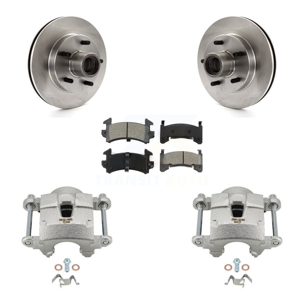 Front Brake Caliper Rotors & Semi-Metallic Pad Kit For 2003 Chevrolet S10 GMC Sonoma RWD KC8-100707S