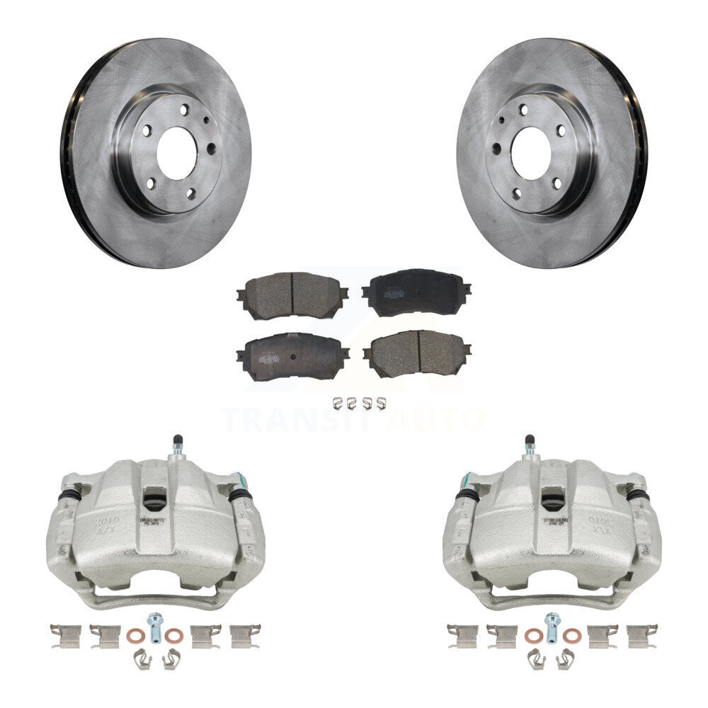 Front Disc Brake Caliper Rotors And Ceramic Pads Kit For Mazda 6 KC8-100711T